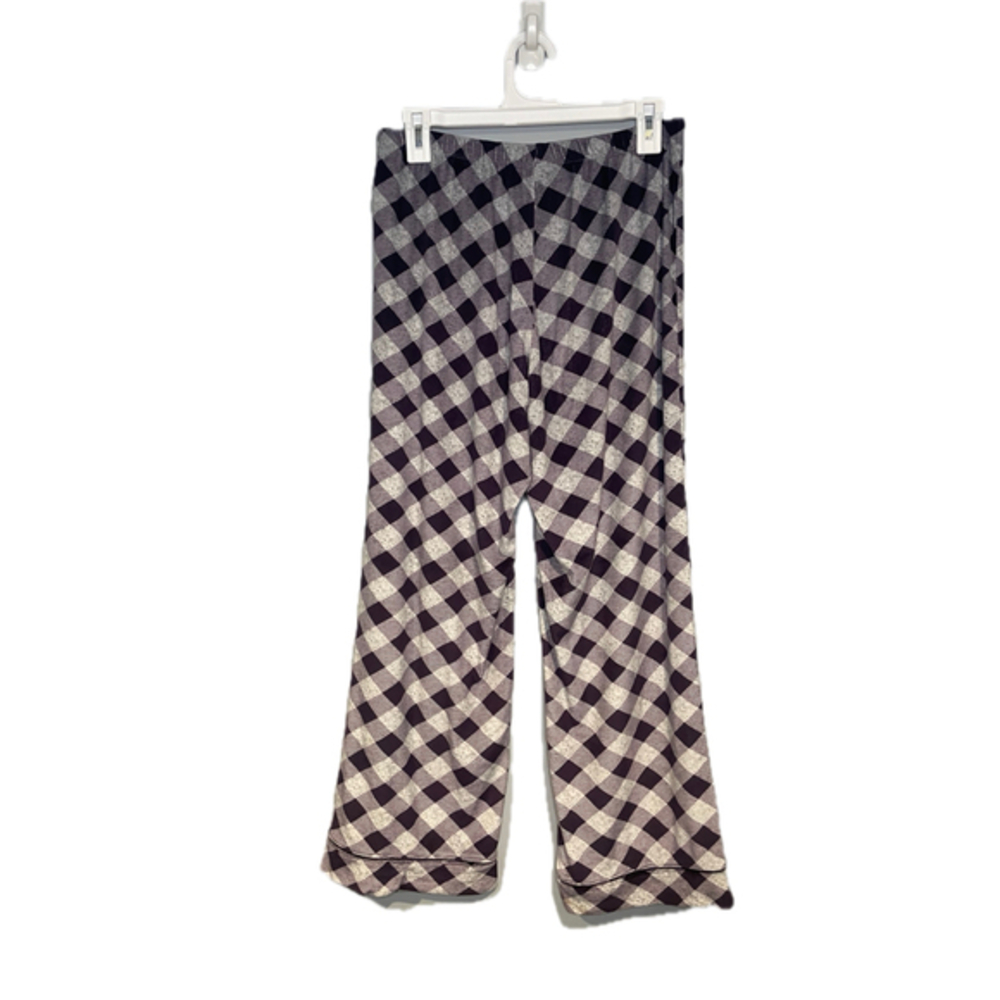 Womens Size Small Purple Grey Plaid Pajama Pants Soft Comfy